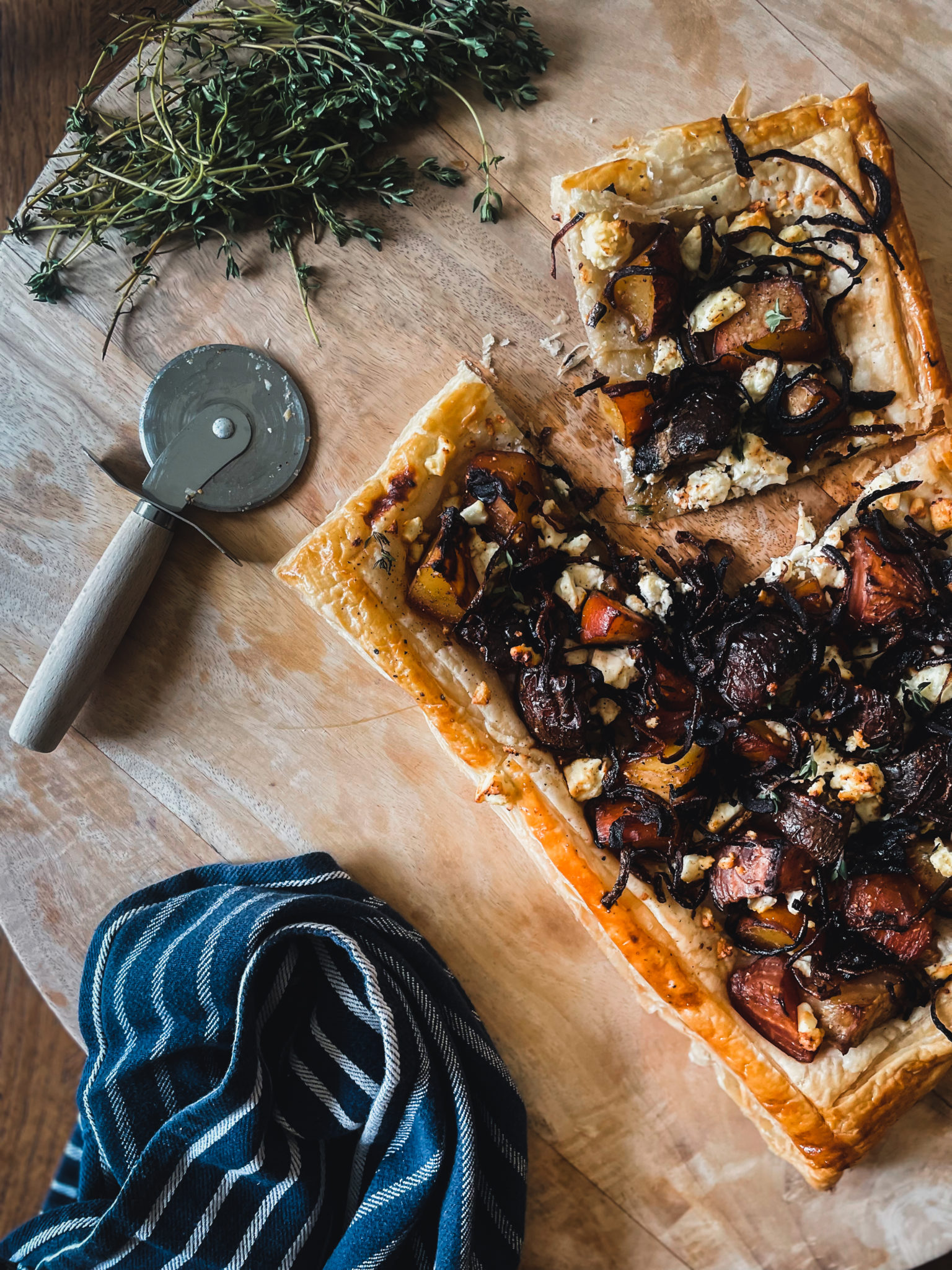 Beetroot, Onion, Feta & Thyme Tart Cowdray Estate